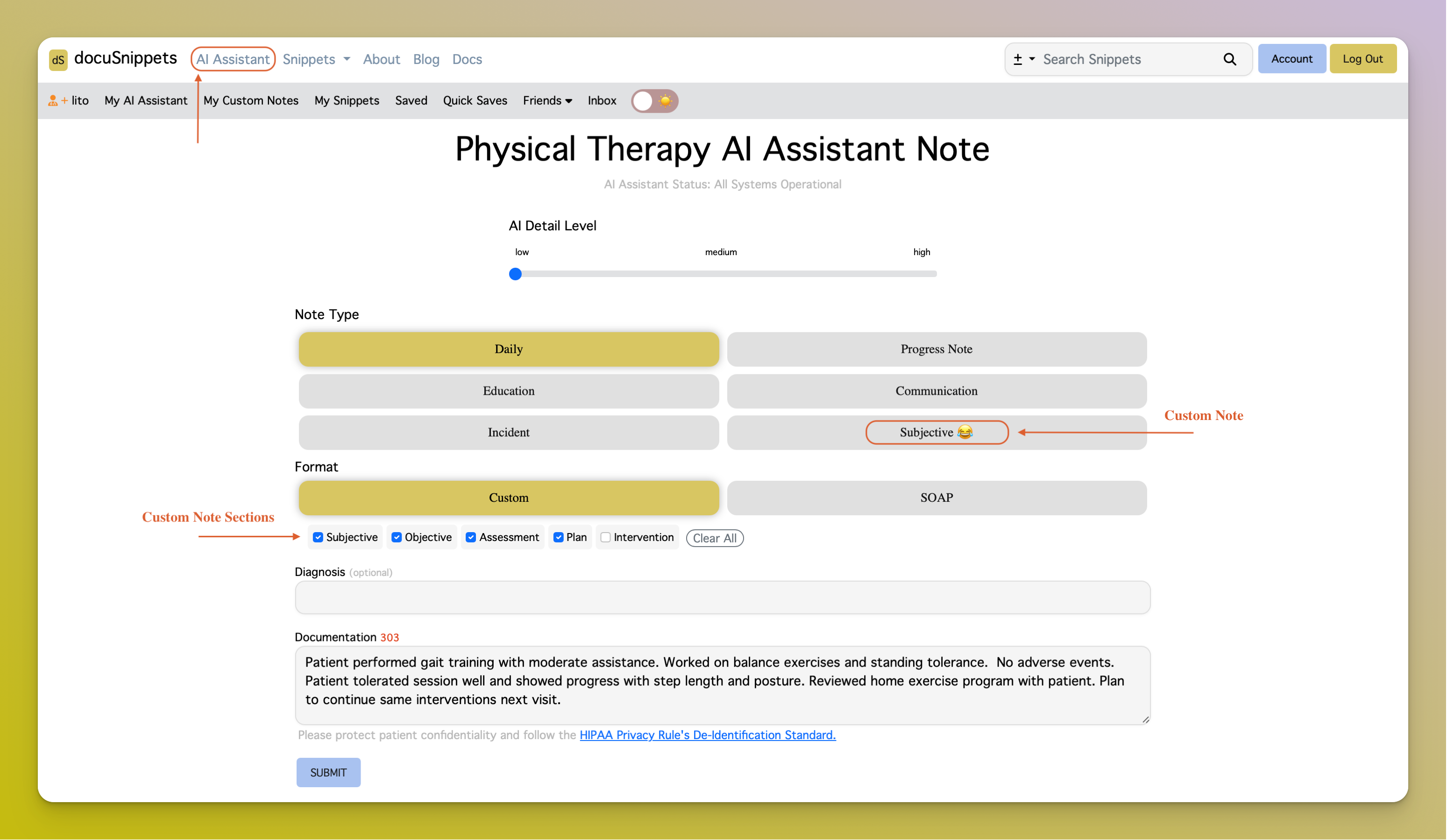 AI generating documentation