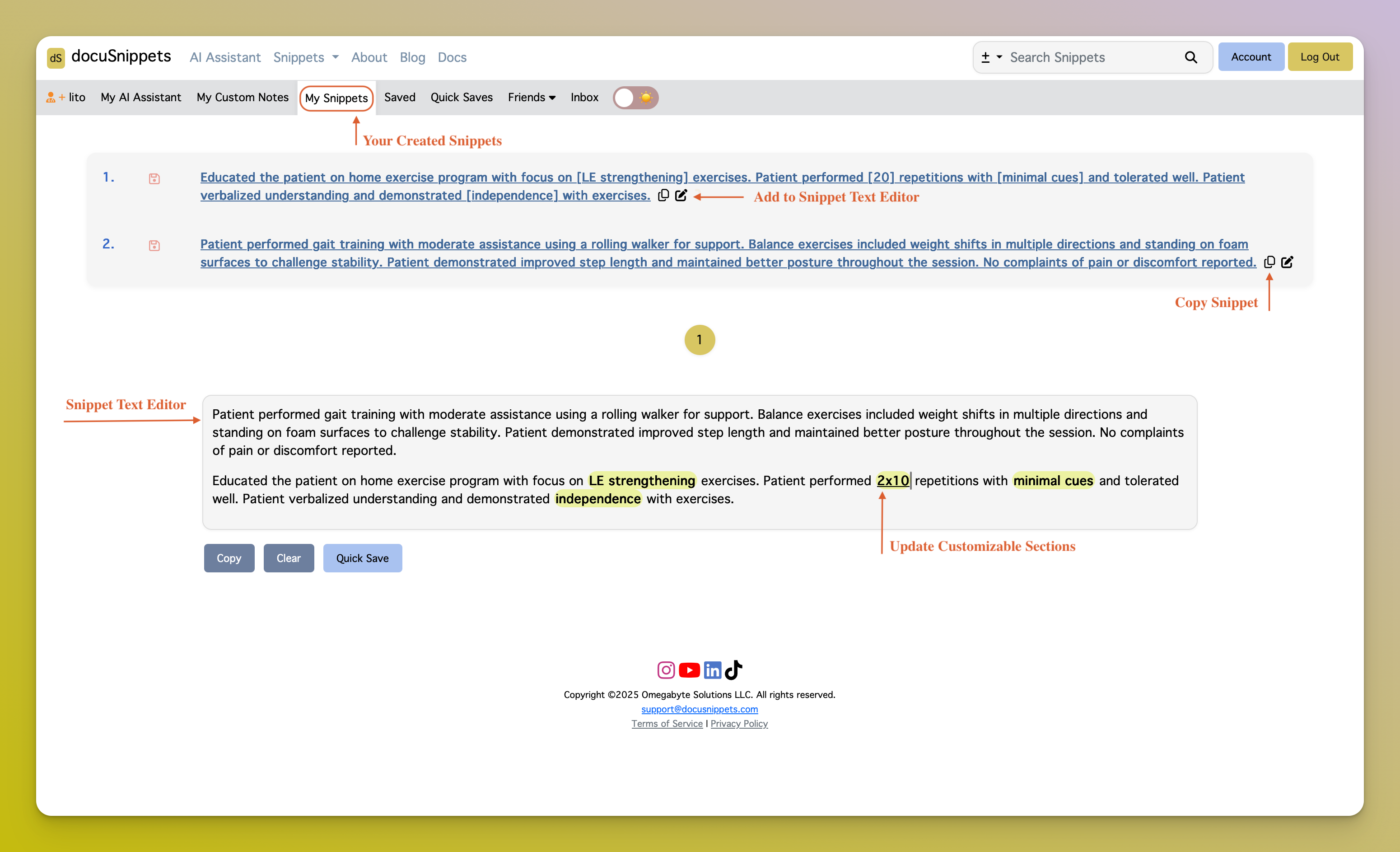 AI documentation Response