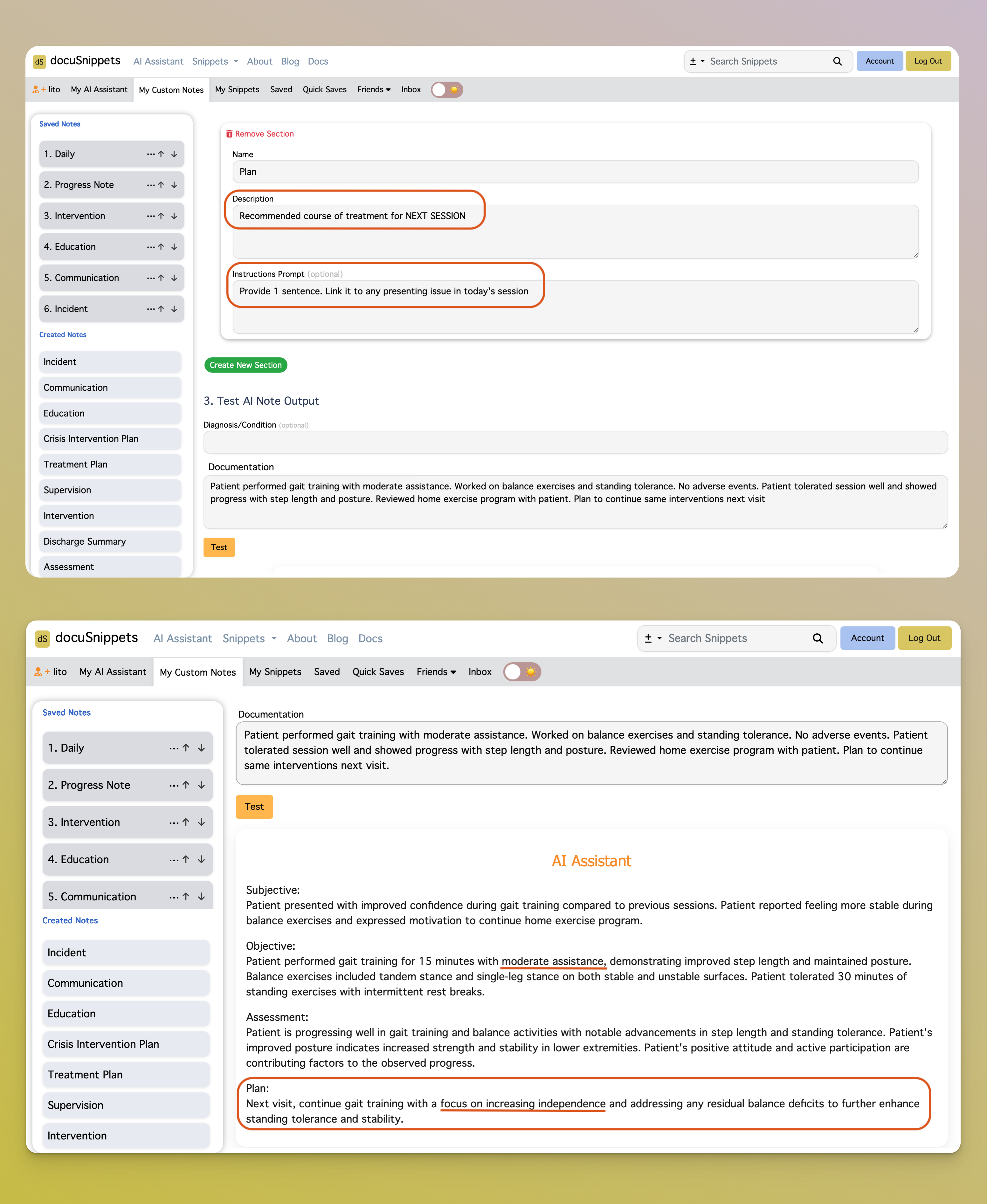Test Custom Note Example 2